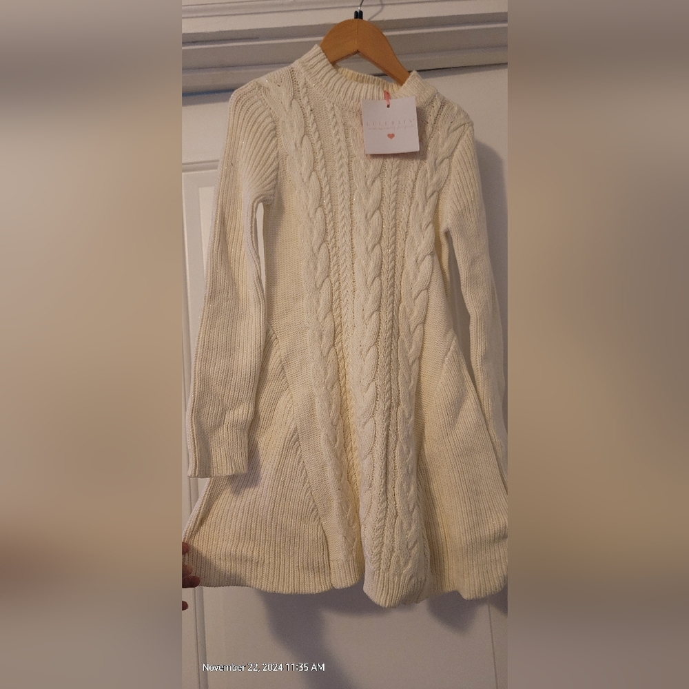 LuluRain Girls Sweater Dress size 8